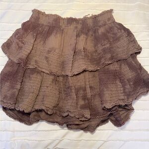 aerie ruffle skirt